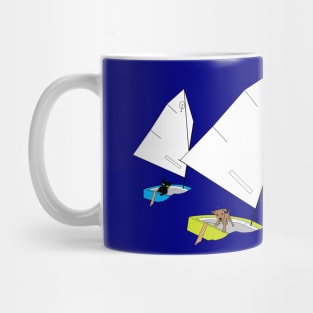 Cats & Dogs Racing Optimist Sailing Dingies Mug